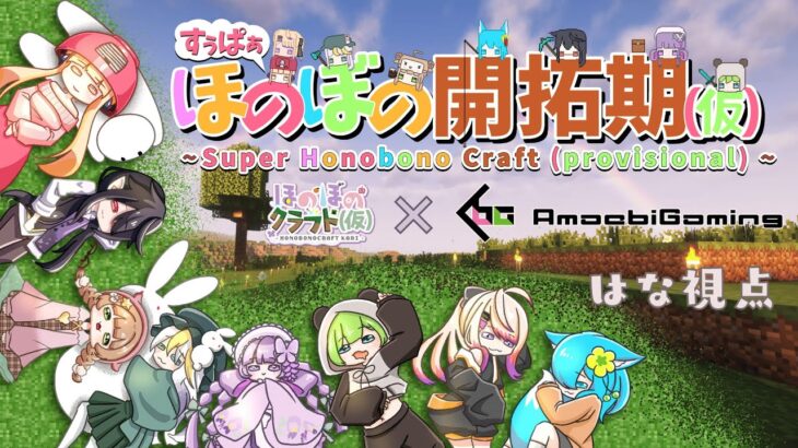 【 マイクラ /  すぅぱぁほのぼの開拓期(仮) 】魔法街の城壁建てる🏰⚔ #07【 #藤咲はな #Vtuber 】