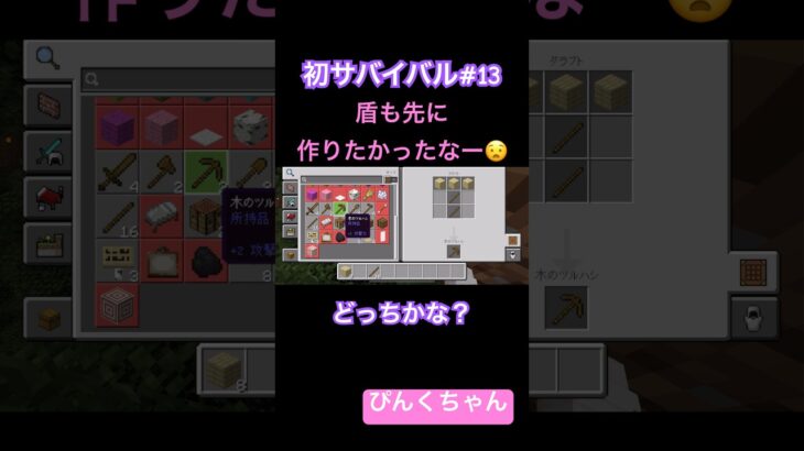 どっちかなー⁉️♯13 #小学1年生  #minecraft  #マイクラ  #shorts  #ショート  #iphone  #ゲーム実況