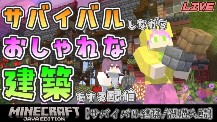 【マインクラフト】#14/なんかやる【サバイバル街建築/誤購入鯖】