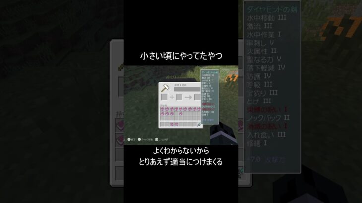 小さい頃にやってたやつパート14 #minecraft #マイクラ #懐かしい #shorts