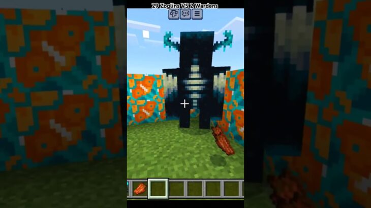 2 Wardens Killed 29 Zoglins In Minecraft | Impossible 🎯 l #trendingshorts #viralshorts #minecraft