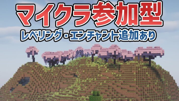 【マイクラ参加型】24時間遊べるマルチサーバー レベリング・エンチャント追加などが楽しめる!? クロスプレイ対応