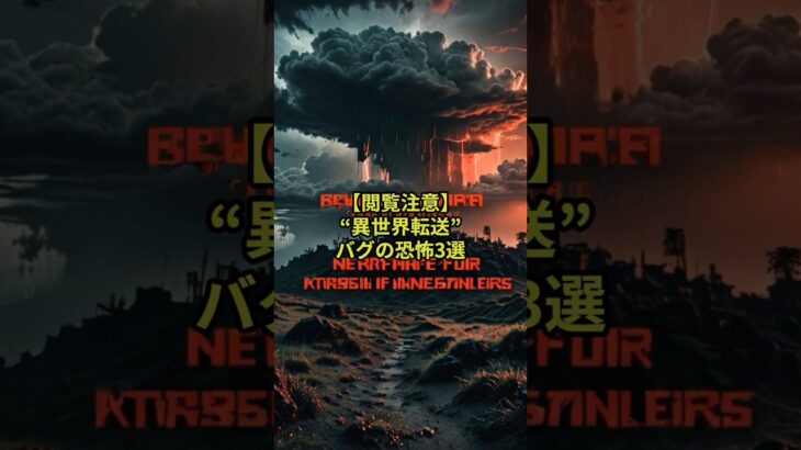 【閲覧注意】“異世界転送”バグの恐怖3選 #マイクラ #一分でわかる