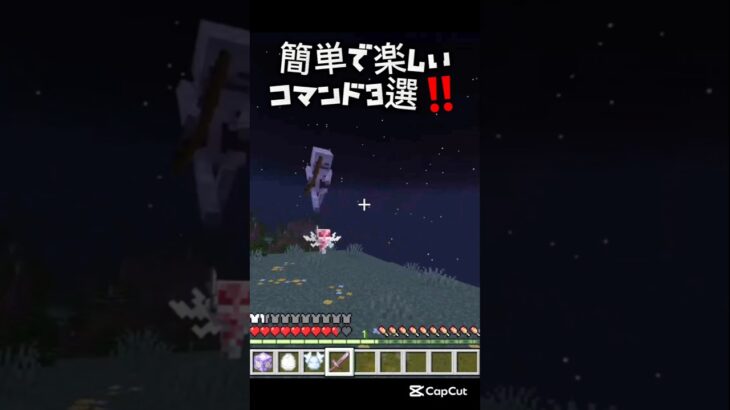 【マイクラ】簡単で楽しいコマンド3選‼️ #マイクラ #マインクラフト #コマンド #コマンド紹介 #minecraft #minecraftshorts #shortvideo #shorts