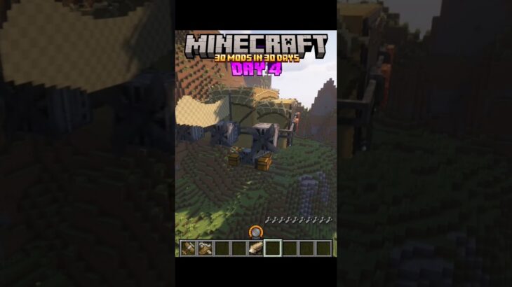 30 Minecraft Mods in 30 Days: Day 4 – Immersive Aircraft #shorts #youtubeshorts #minecraft