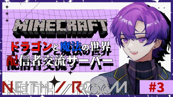 🐙ドラゴンや魔法があるマイクラ交流サーバー#3【Minecraft JAVA版 MODあり/#vtuber 】