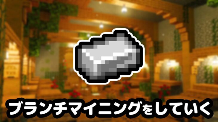 【マイクラ統合版】鉄500個欲しいブランチマイニング