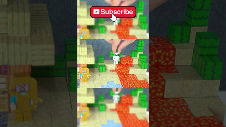 マイクラ建築を5000個のミニブロックで再現！マグネットブロックがすごい【パート 3】