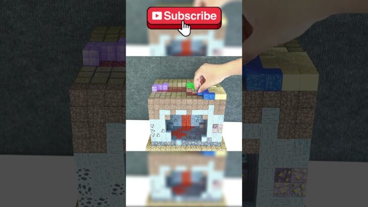 マイクラ建築を5000個のミニブロックで再現！マグネットブロックがすごい【パート 5】