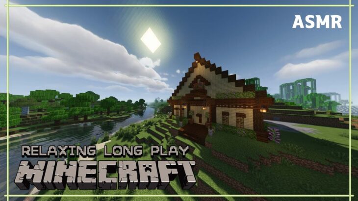 【ASMR】寝落ち・睡眠導入用BGM無言マインクラフト建築/途中広告なし【Minecraft Relaxking Long Play/No commentary/Building/1.21.5】