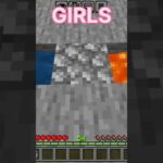 BOYS VS GIRLS GENERATIR || #Minecraft