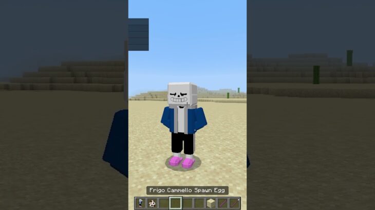 FRIGO CAMELLO vs SANS #minecraft #minecraftbattle #italianbrainrot #memes #shorts