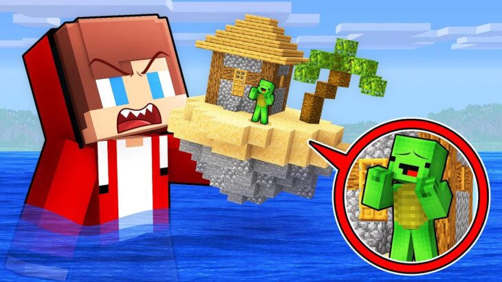 GIANT JJ Ate the Island to Troll Mikey in Minecraft (Maizen)