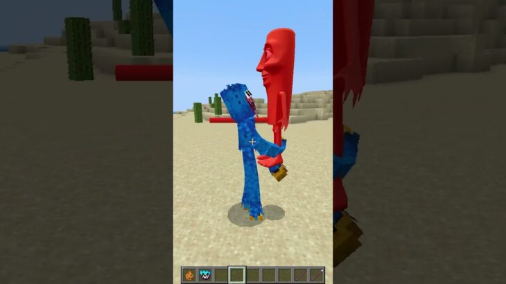 HUGGY WUGGY vs TUNG TUNG TUNG SAHUR #minecraftbattle #minecraft #brainrot #minecraftmods #shorts