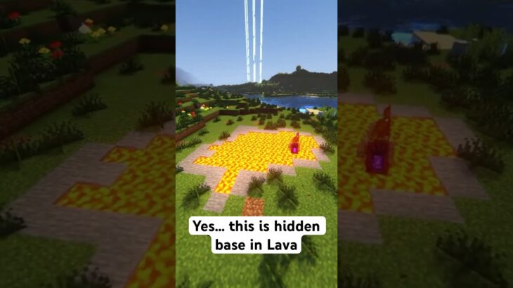 Hidden Lava Base in Minecraft