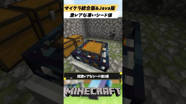 マイクラ統合版&Java版の凄すぎる超激レアなシード値3選