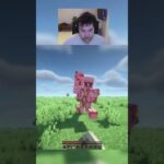 Killing an iron golem unarmed in minecraft day 41 #shorts #viralshorts