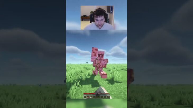 Killing an iron golem unarmed in minecraft day 41 #shorts #viralshorts