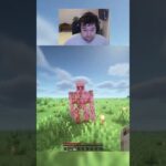 Killing an iron golem unarmed in minecraft day 44 #shorts #viralshorts
