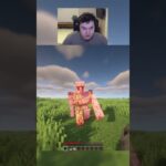 Killing an iron golem unarmed in minecraft day 47 #shorts #viralshorts