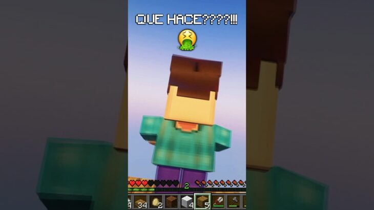 LO QUE HIZO STEVE GROTESCO 😭 #shorts #minecraft #mods
