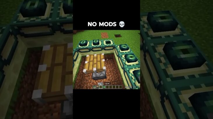 MINECRAFT NO MODS 💀#minecraft #shorts
