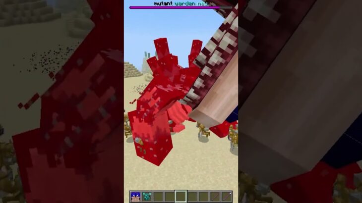 MUTANT WARDEN vs SHIN SONIC PHASE 4 #minecraftbattle #minecraft #memes #meme #shorts