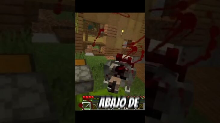 Me persigue un LOBO MUTANTE 😱 #minecraft #shorts