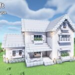 【マイクラ】ペールオークの白い家の作り方【マインクラフト】【Minecraft】