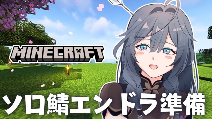 【Minecraft】ソロ鯖マイクラ！誕生日のエンドラ討伐に向けて準備するぞ🔥【綺沙良/にじさんじ】