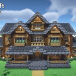 【マイクラ】トウヒと深層岩を使った大きな家の作り方【マインクラフト】【Minecraft】