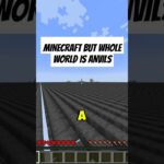 Minecraft BUT The World Is Made of Anvils… 😱💀 #shorts #minecraft