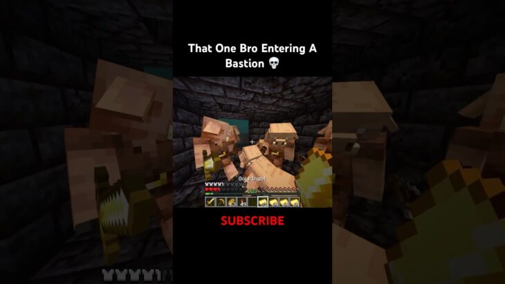 Minecraft Bastion Moment #minecraft #shorts