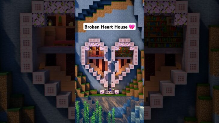 Minecraft Broken Heart House 💔 #minecraft
