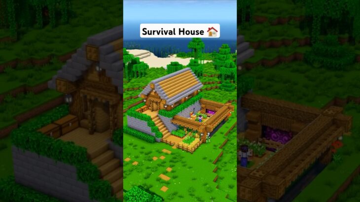 Minecraft Easy Survival House 🏠 #minecraft