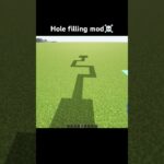 Minecraft HOLE Filling Mod🤯 #shorts #minecraft #viral