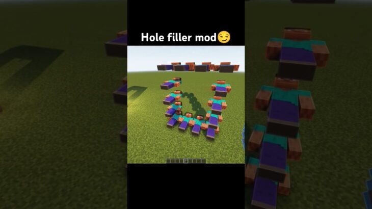 Minecraft HOLE Filling Mod💀 #shorts #minecraft #viral