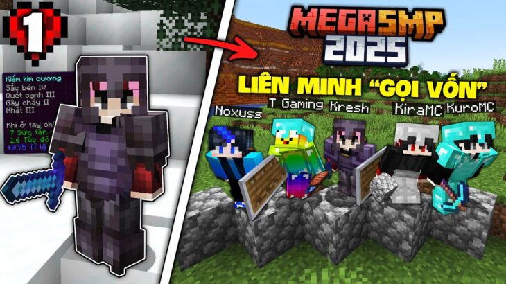 Minecraft MEGA SMP 2025 Tập 1: Lời Mời Vào Team “Gọi Vốn” Từ Kira và Kuro?