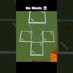 Minecraft No mods 💀 #minecraft #shorts