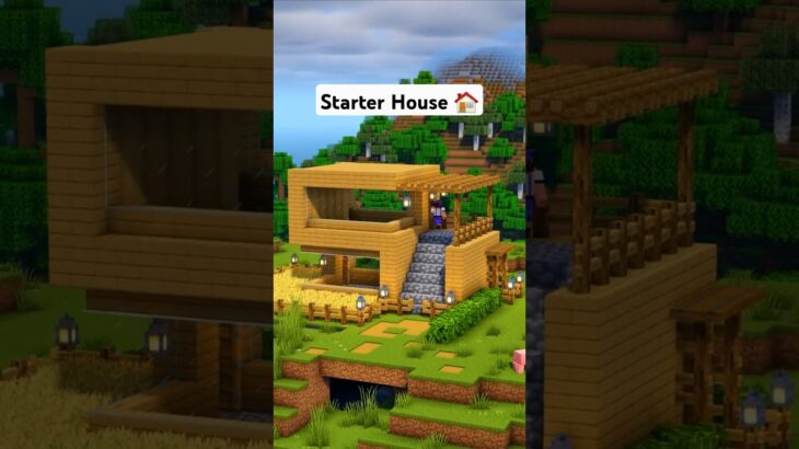 Minecraft Survival Starter House 🏠 #minecraft