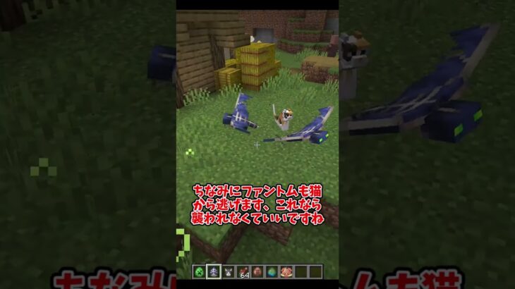 【Minecraft】マイクラにいるモブは一部何かを嫌うらしい【ゆっくり実況】#マイクラ #minecraft #shorts #ゆっくり実況 #小ネタ　#mob