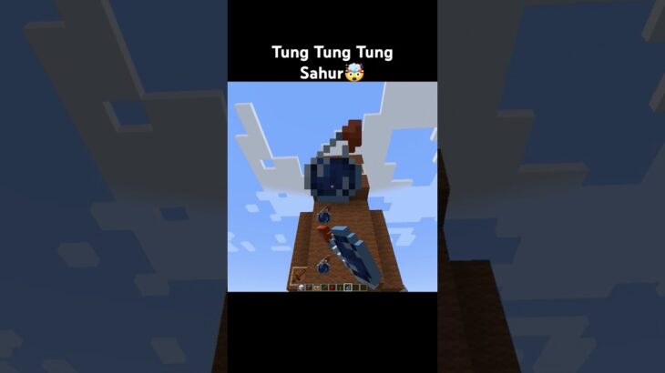 Minecraft tung tung tung sahur🤯 #shorts #minecraft #viral