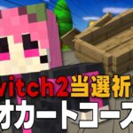【Minecraft】2次抽選落選したのでマイクラの次界でマリオサーキット作って当選祈願✨
