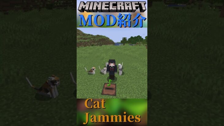 【Minecraft】ネコが曲に合わせて首をふるだけのMOD『Cat Jammies』【MOD紹介】#shorts #ゆっくり紹介