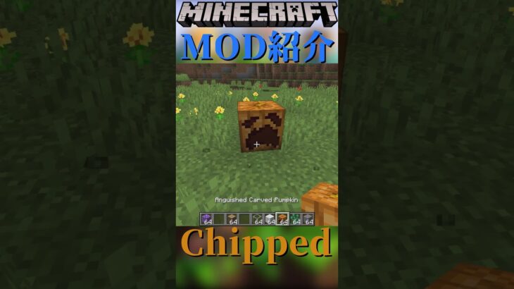 【Minecraft】建築用ブロックのみためを多様にするMOD『Chipped』【MOD紹介】#shorts #ゆっくり紹介