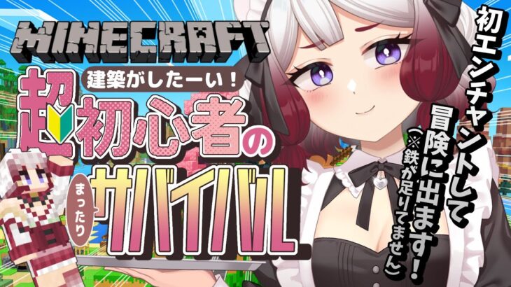 【Minecraft】エンチャントってのしたら、たぶん強くなる✒️🌪️【#個人vtuber】