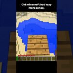 Old Minecraft had way more sense #shorts #minecraft