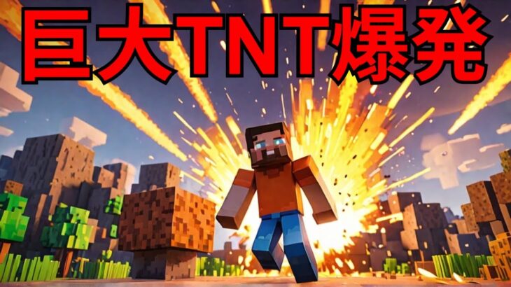マイクラコマンドで巨大TNT大爆発実験やってみた！ #いるクラ #マイクラ