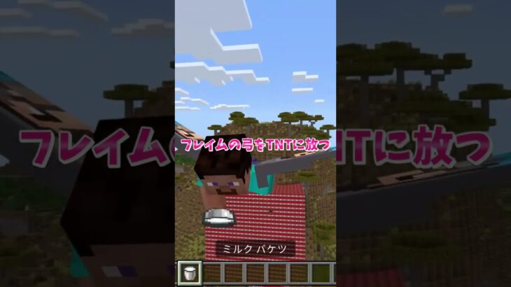 マイクラコマンドで巨大TNT大爆発実験やってみた！ #いるクラ #マイクラ #shorts