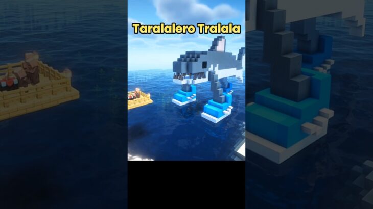 Taralalero Tralala Shark 🦈#shorts #minecraft #minecraftbuild #shark